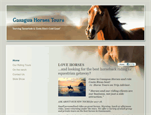 Tablet Screenshot of casaguahorses.net